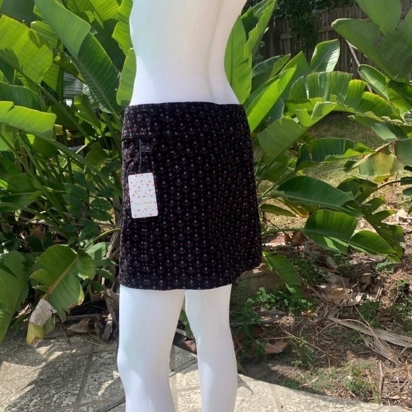 💋NWT FREE People Corduroy Button Down Mini Skirt - Picture 12 of 13